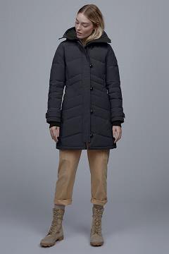 Chamarras Canada Goose Mujer Outlet - Lorette Abrigos Black Label Azul Marino RI0943765